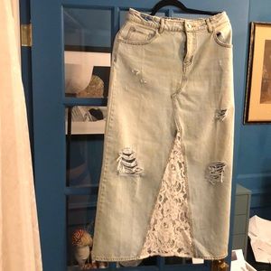 BDG Mindy Denim Maxi Skirt